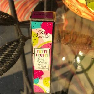 2/$20 Too Faced Tutti Frutti lip Gloss